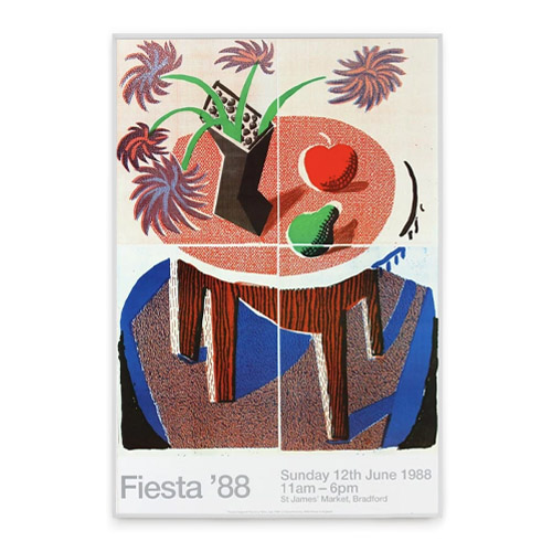 Fiesta &#039;88 (Bradford Festival) Poster by David Hockney
