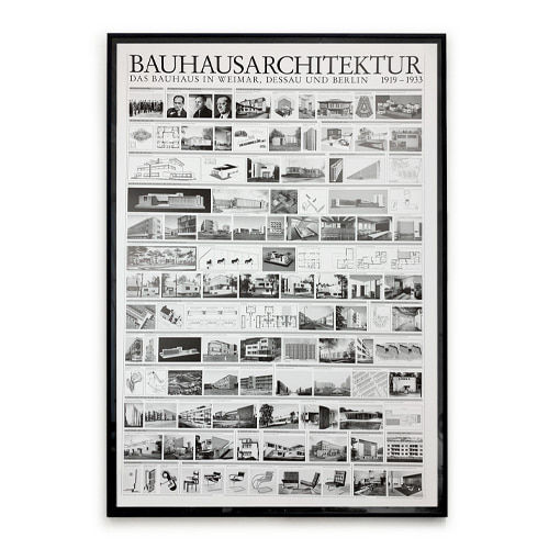 Bauhaus Architecture 1919-1933 poster (Bauhausarchitektur)