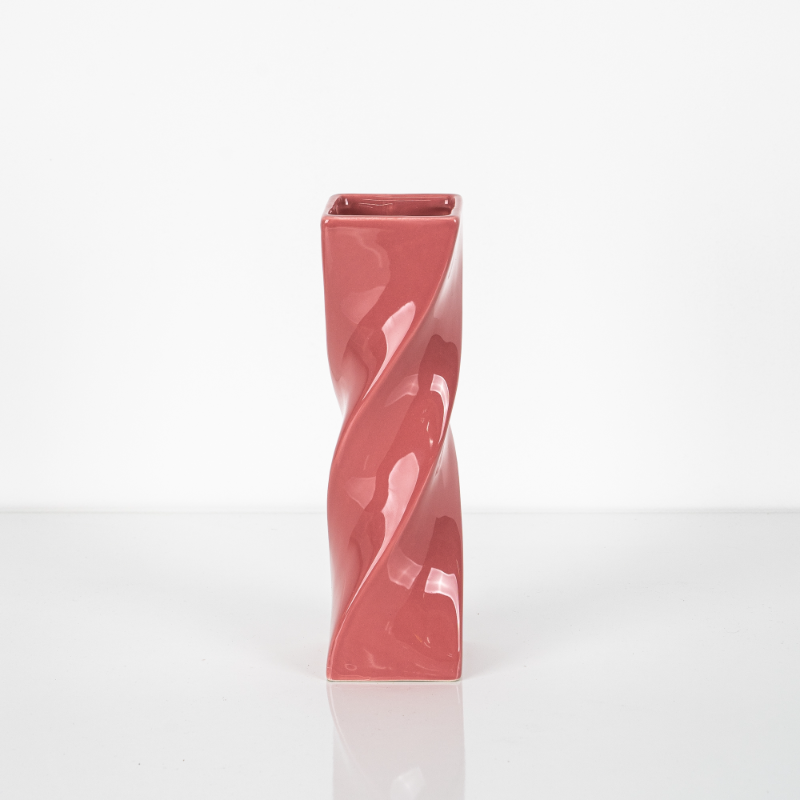 Pink Twist Vase