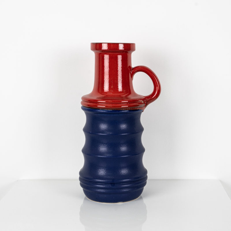 Large Red &amp; Blue Vase