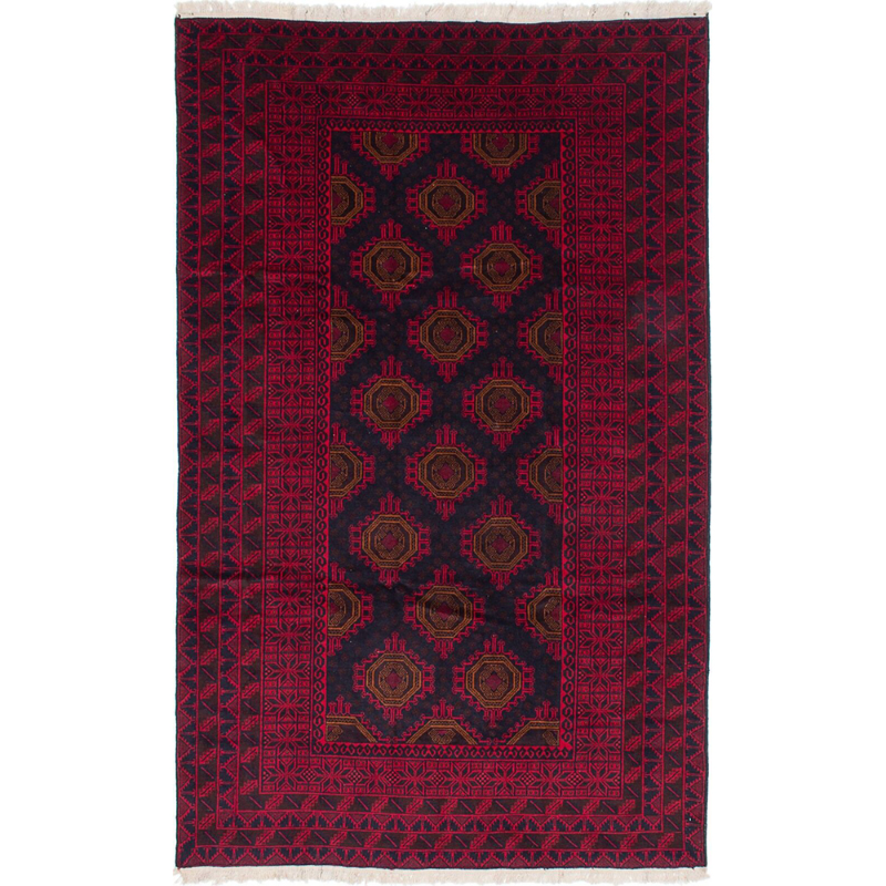 Baluchi Hand-Knotted Wool Rug